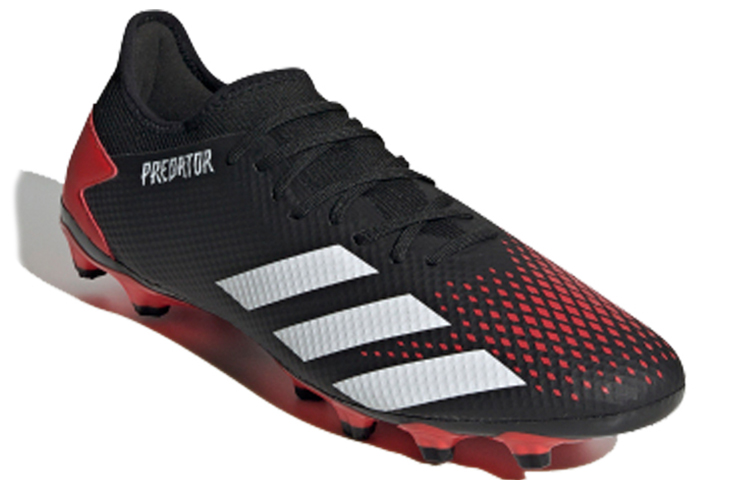 Мужские бутсы adidas Predator 20.3 MG (черно-красные) — Чёрный / красный — фото 3