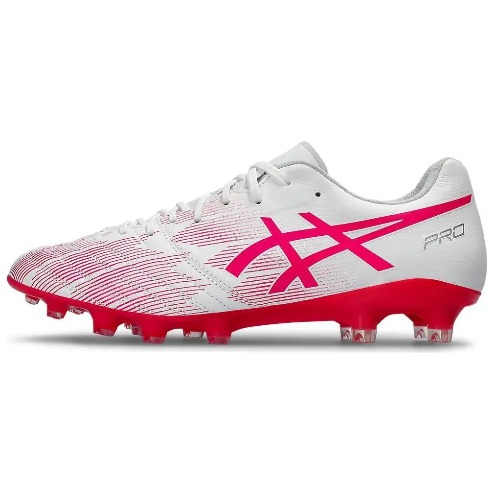 Asics DS Light X FLY Pro 2 AG Artificial Ground Cushioning, Wear Resistant Soccer Shoes Men's Pink White
