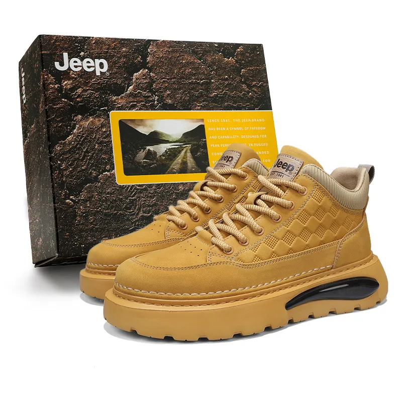 Jeep Combat Boots Men's Khaki