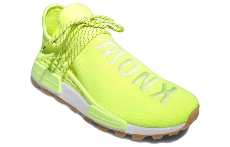 Кеды adidas originals Pharrell Hu NMD Hu Trail Know Soul (желто-зеленые) — Жёлтыйзелёный / белый — фото 3