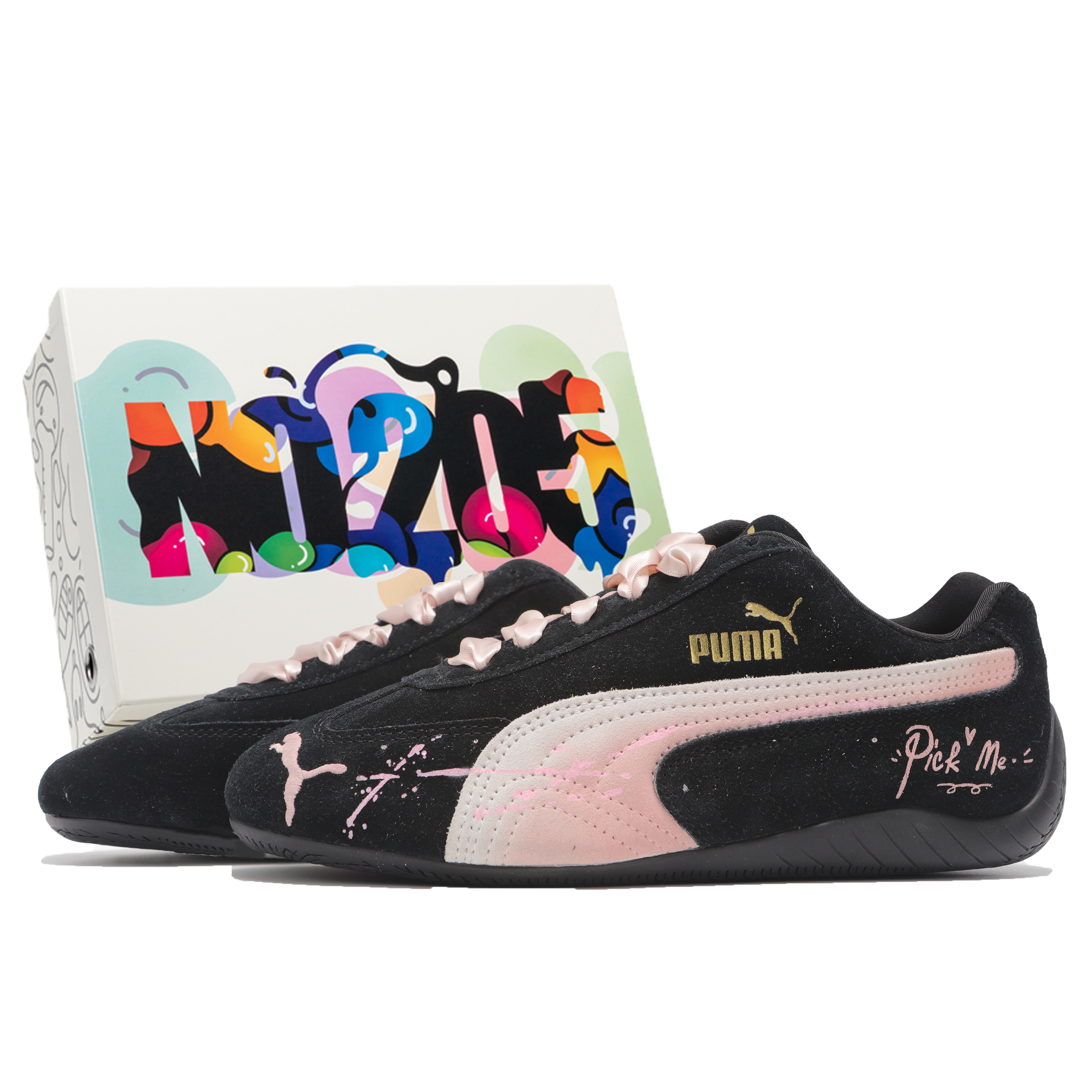 PUMA Speedcat Collection Lightweight Low top Casual Shoes Unisex Black