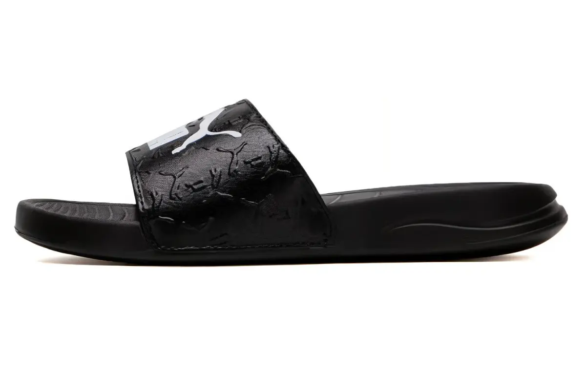 PUMA Popcat 20 Abrasion Resistant Slide Slippers Unisex Black