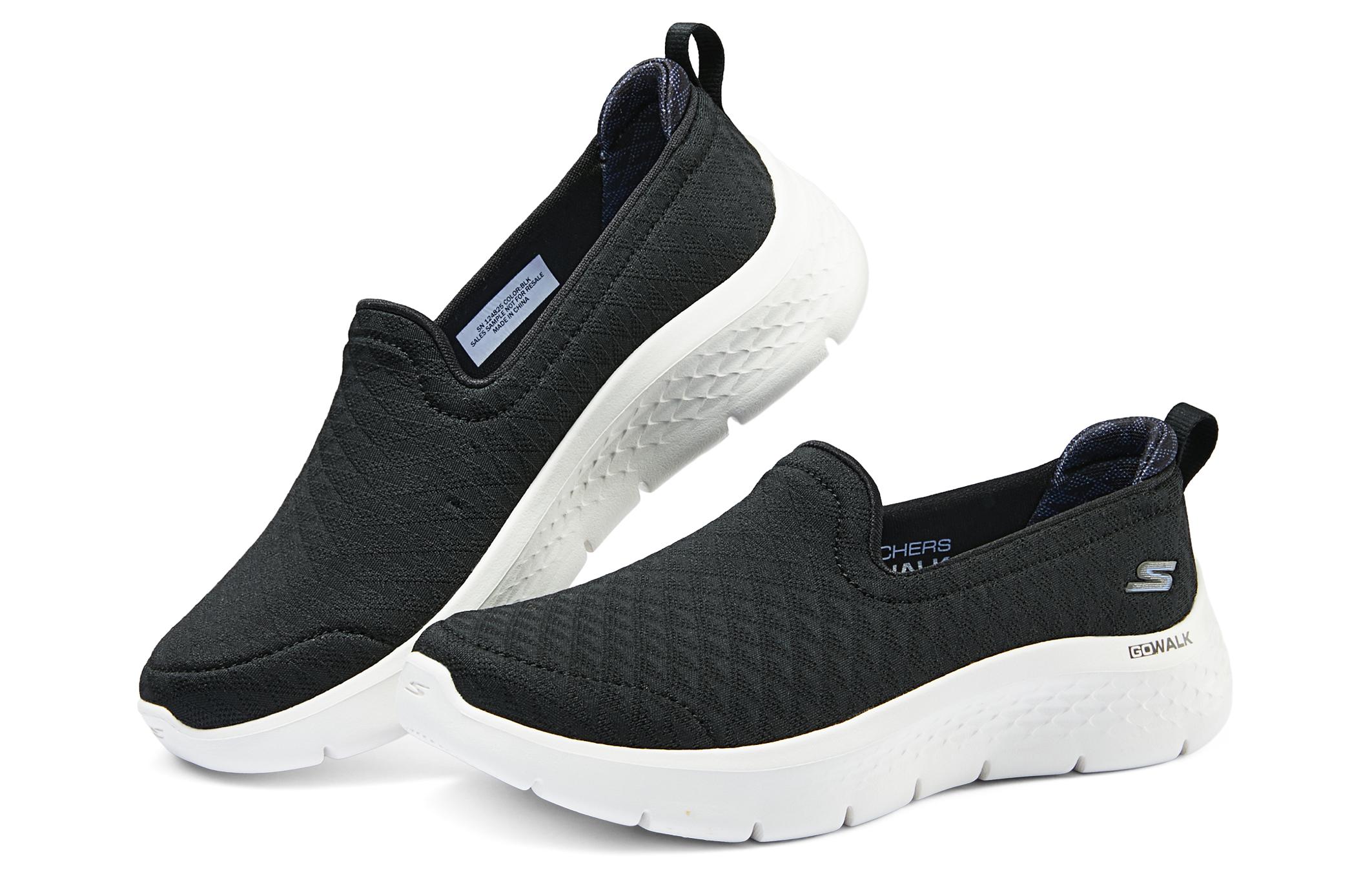 Skechers Go Walk Fle Fabric Balance Lightweight Low top Casual Shoes Women’s Black