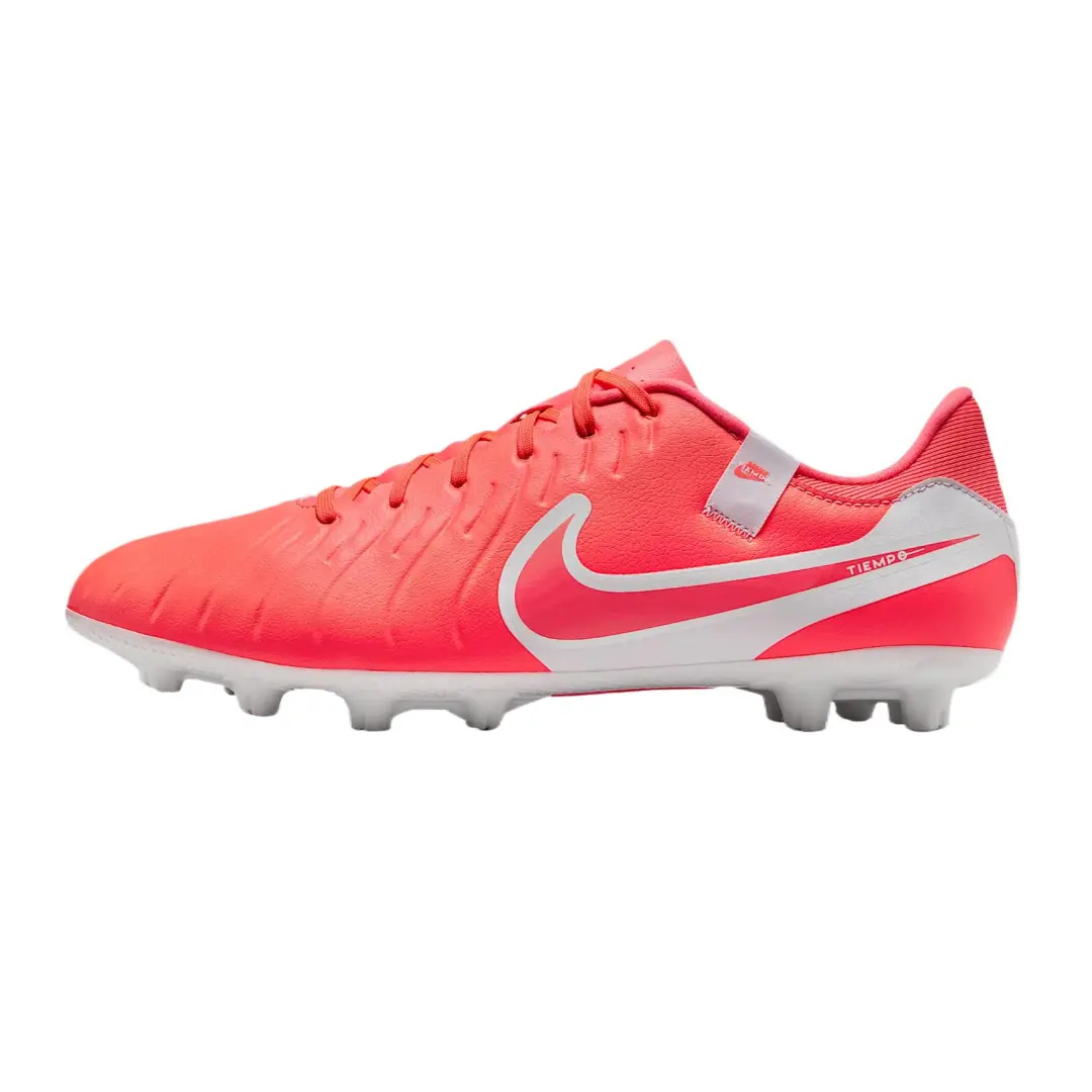 Nike Tiempo Legend 10 Academy Slip Resistant Abrasion Resistant Soccer Shoes Unisex Red