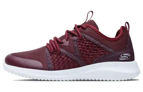 Skechers Slip Resistant, Breathable, Lightweight Low top Sports Casual Shoes Women's Burgundy