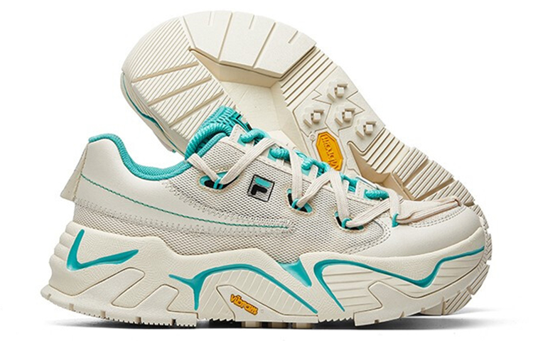 Женские кеды Fila FUSION (бело-зеленая) — фото 6