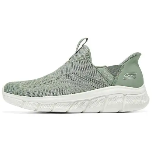Skechers BOBS B FLEX Breathable And Lightweight Low top Casual Shoes Women's Gray Green