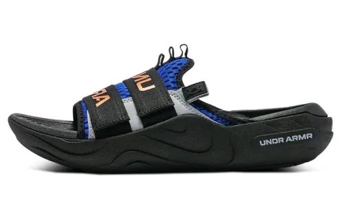 Under Armour Alpha Rubber Sole Slide Slippers Unisex Black Blue