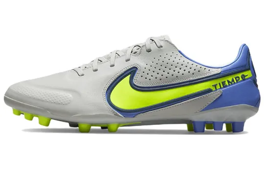 Nike Unisex Legend 9 Pro AG Soccer Shoes Grey/Yellow