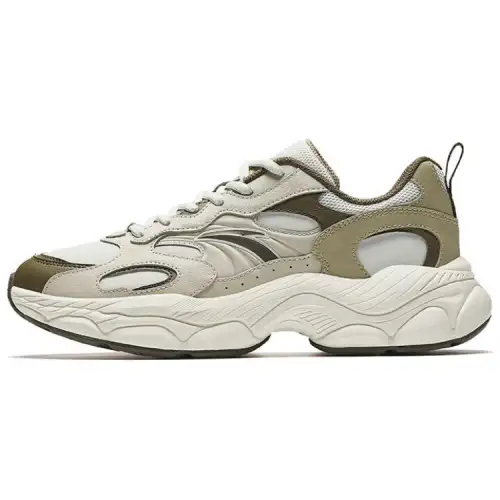 Anta Millennial Generation Abrasion Resistant Slip Resistant Low top Casual Shoes Men's Green Gray