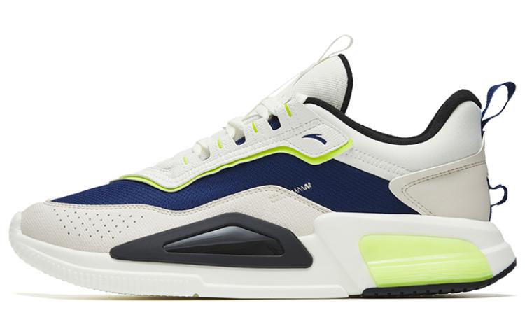 Anta Rubik's Cube Cushioning Slip Resistant Abrasion Resistant Low top Sports Casual Shoes Men's Blue White Gray