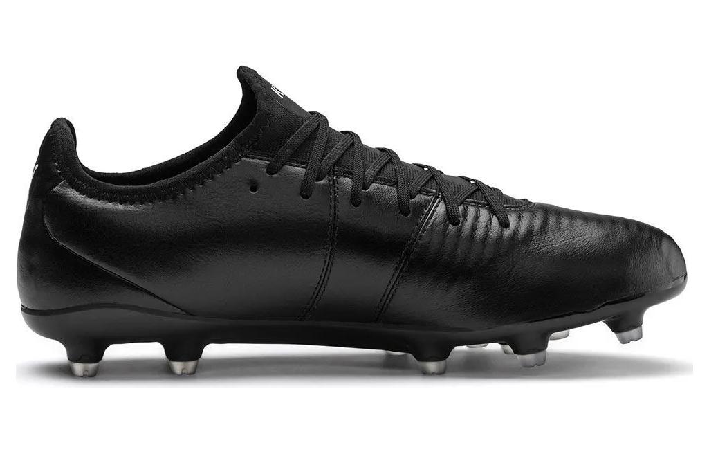 Мужские бутсы PUMA King Pro FG (черные) — Чёрный — фото 2