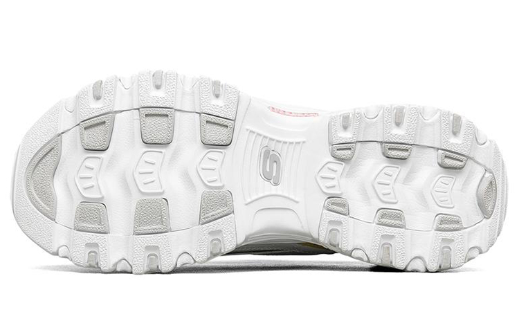 Женские кроссовки Skechers D'Lites 1.0 (бело-разноцветные) — фото 5