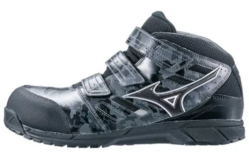 Mizuno Almighty Casual Shoes Unisex Mid Top Gray/Black