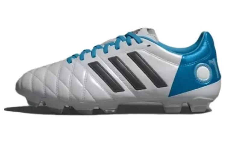 Adidas 11PRO KROOS AG Artificial Ground Slip Resistant Soccer Shoes Men's White Blue