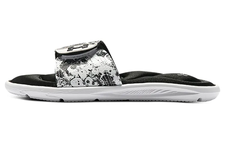 Under Armour Ignite 6 Graphic Strap Slide 'Black White' Women's