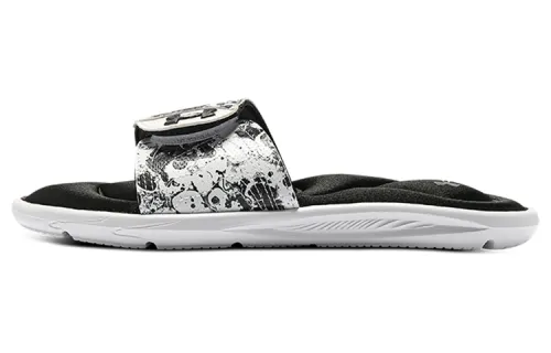 Under Armour Ignite 6 Graphic Strap Slide 'Black White' Women's