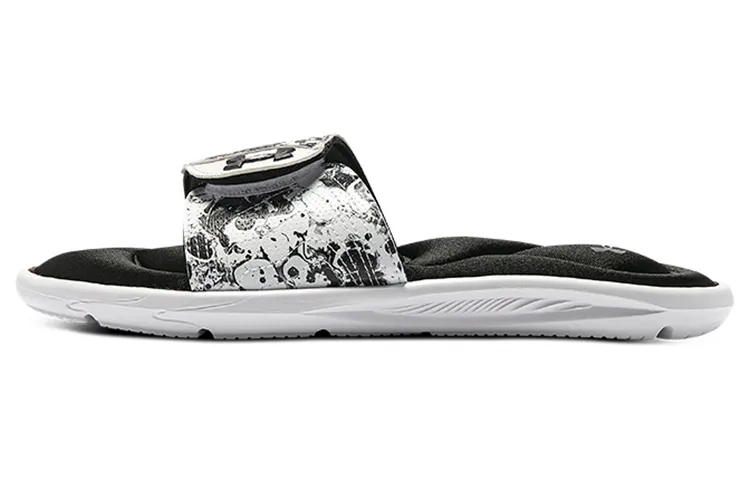 Under Armour Ignite 6 Graphic Strap Slide 'Black White' Women's