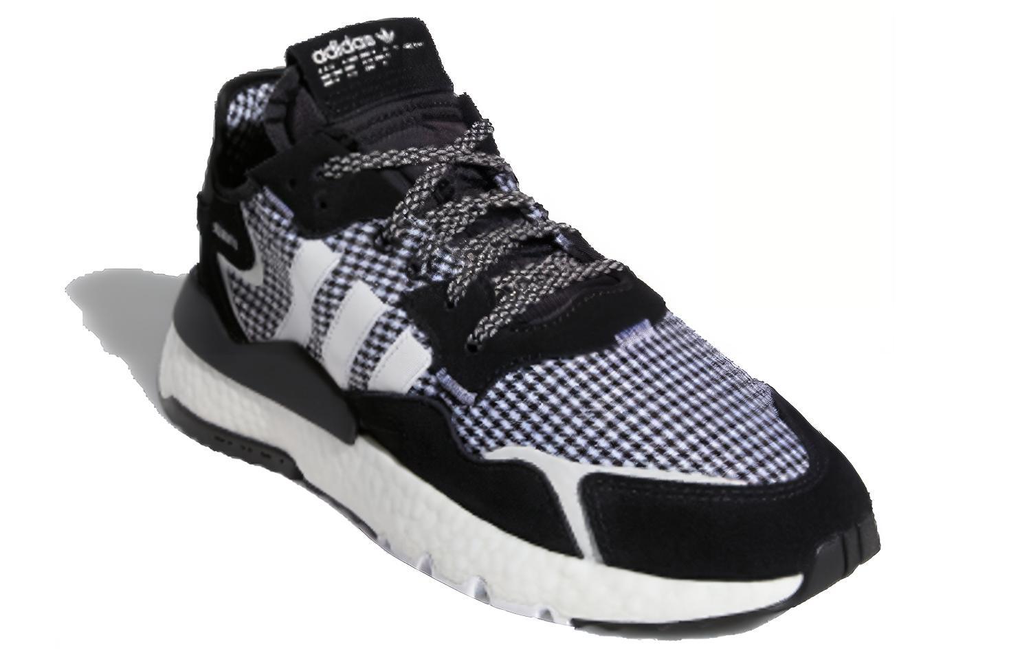 Кроссовки adidas originals Nite Jogger (черно-белые) — фото 2