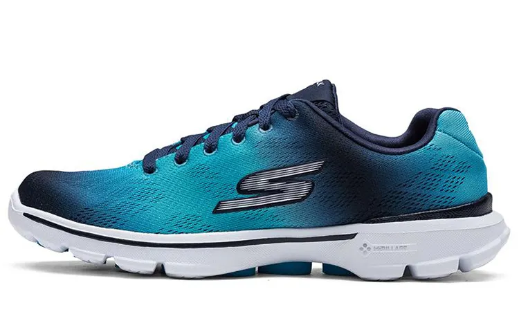 Skechers Go Walk 3 Casual Shoes Women's Low Top Marine Blue/Light Green