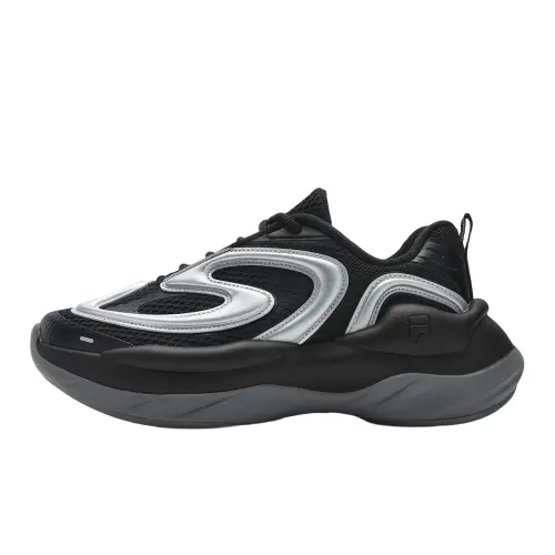 FILA FUSION BUZZARD Meteorite Shoes Trendy Coverage Low top Casual Shoes Women's Black