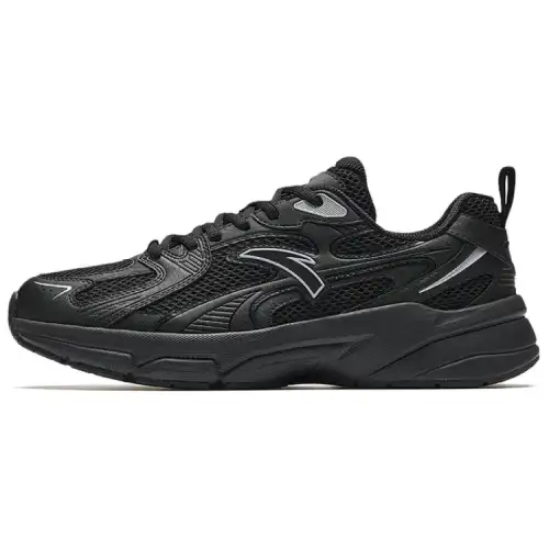 Anta Breathable Lightweight Low top Casual Shoes Men's Black