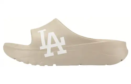 MLB Slipper Rubber Sole Slip Resistant Slide Slippers Unisex Khaki