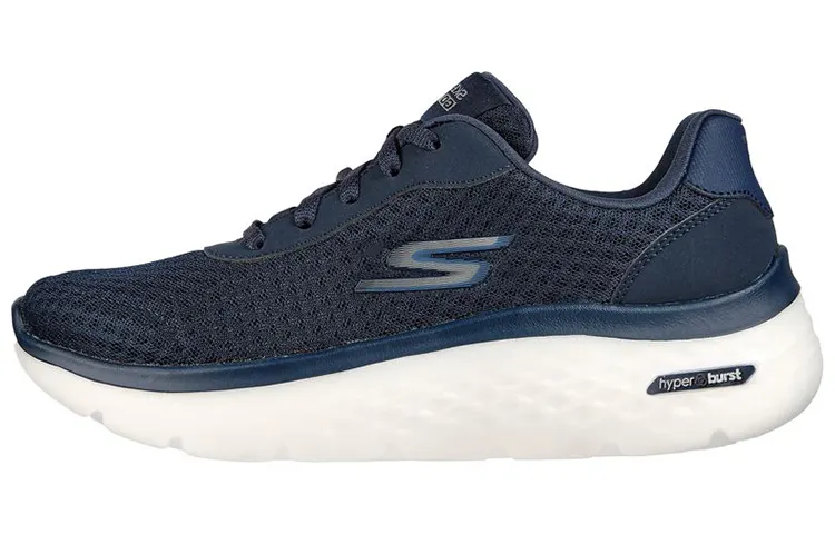 Skechers Go Walk Hyper Burst Smooth Venture Low top Athletic Shoes Women's Marine Blue
