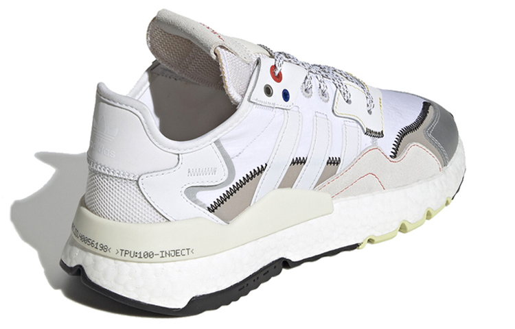 Кеды adidas Originals Nite Jogger (бело-серый) — Белый / серый / серебристый — фото 4