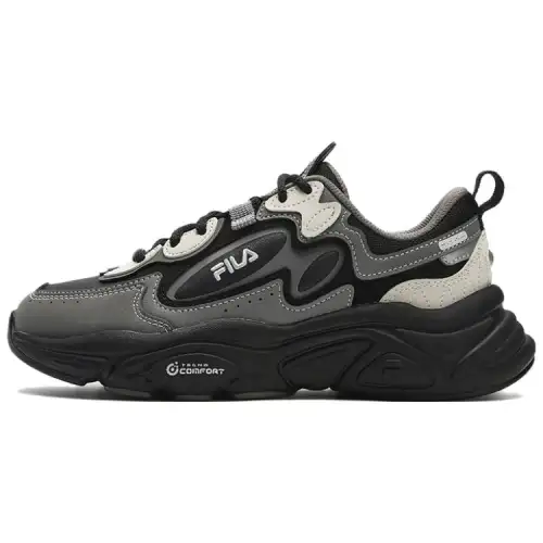 FILA MARS 1S+ Mesh, Textile, Synthetic Leather Breathable Low top Casual Shoes Women's Gray