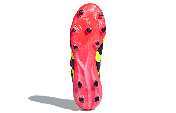 Мужские футбольные бутсы adidas Predator Accelerator FG (желтый / черный / красный) — Жёлтый / чёрный / красный — фото 6
