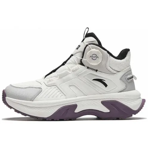 Anta Wujie Fleece Lined Comfortable Slip Resistant Thermal Slip Resistant Thermal High top Casual Shoes Women's