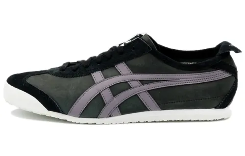 Onitsuka Tiger MEXICO 66 Comfortable And Trendy Low top Casual Shoes Men's Black Purple