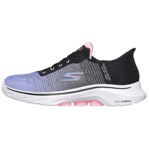 Skechers GO WALK 7 Low top Casual Shoes Women's Black Purple