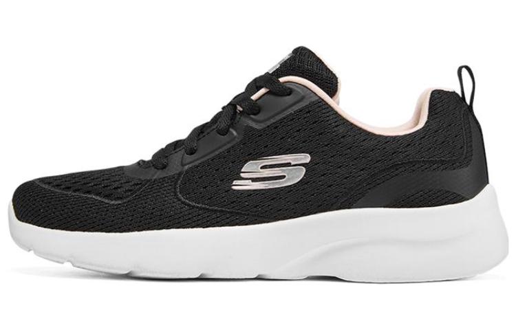 Женские кроссовки Skechers Dynamight 2.0 (черно-розовые)