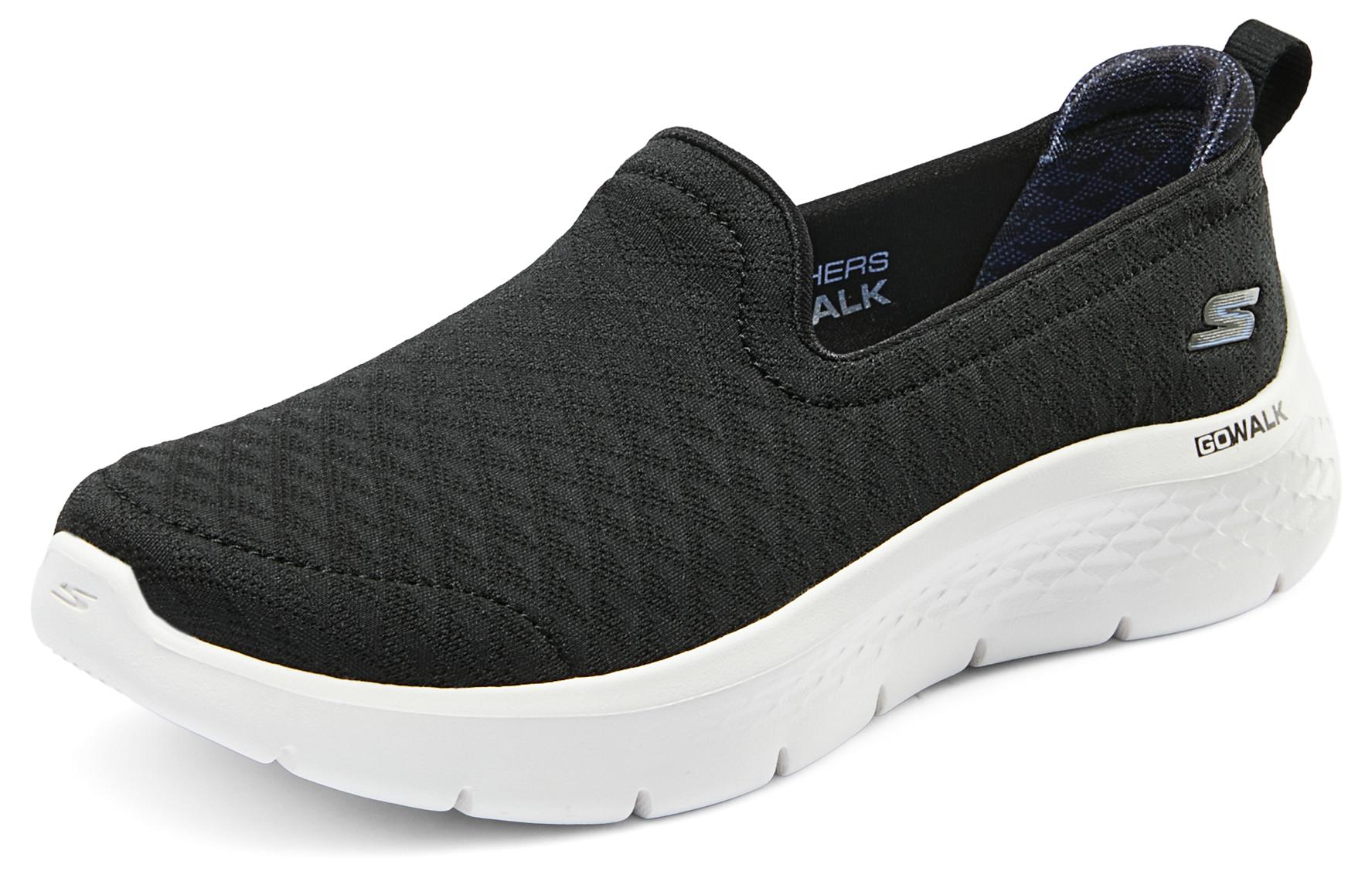 Skechers Go Walk Fle Fabric Balance Lightweight Low top Casual Shoes Women’s Black