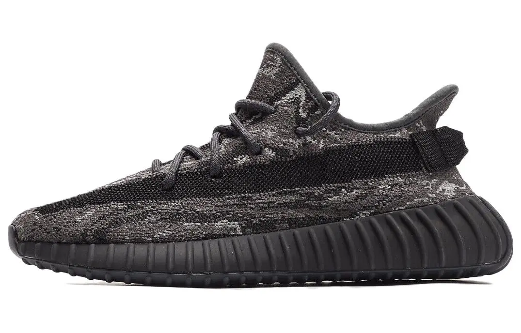 Adidas Originals Yeezy Boost 350 V2 'Dark Salt' Synthetic Leather Trendy Low top Casual Shoes Unisex Black