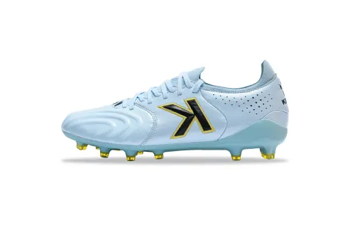 KELME Grail Collection Natural Grass Slip Resistant Abrasion Resistant Soccer Shoes Unisex Sky Blue