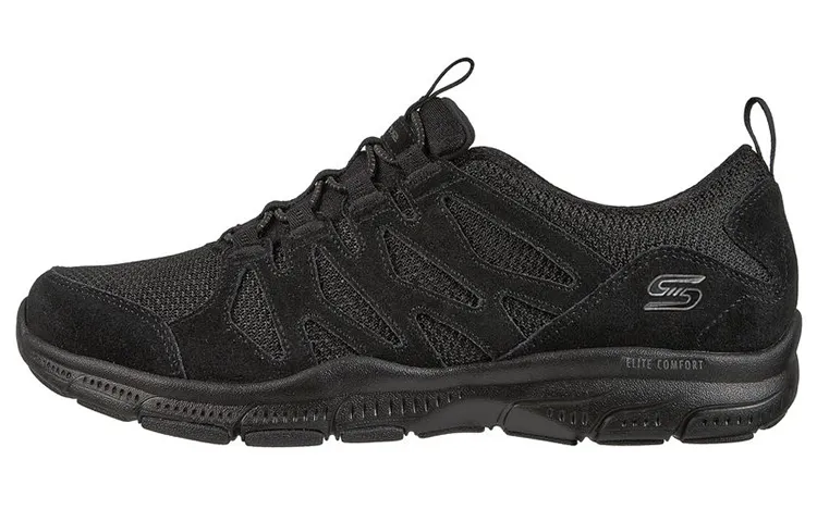 Skechers Relaxed Fit Fabric Low top Casual Shoes Women's Black