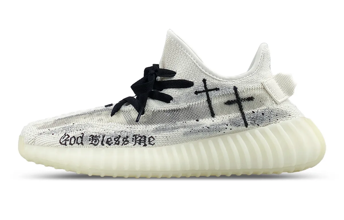 Adidas Originals Yeezy Boost 350 V2 Cushioning Height Increasing Low top Casual Shoes Unisex White