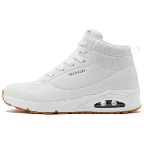 Skechers Uno Stand Abrasion Resistant Mid top Casual Shoes Men's White