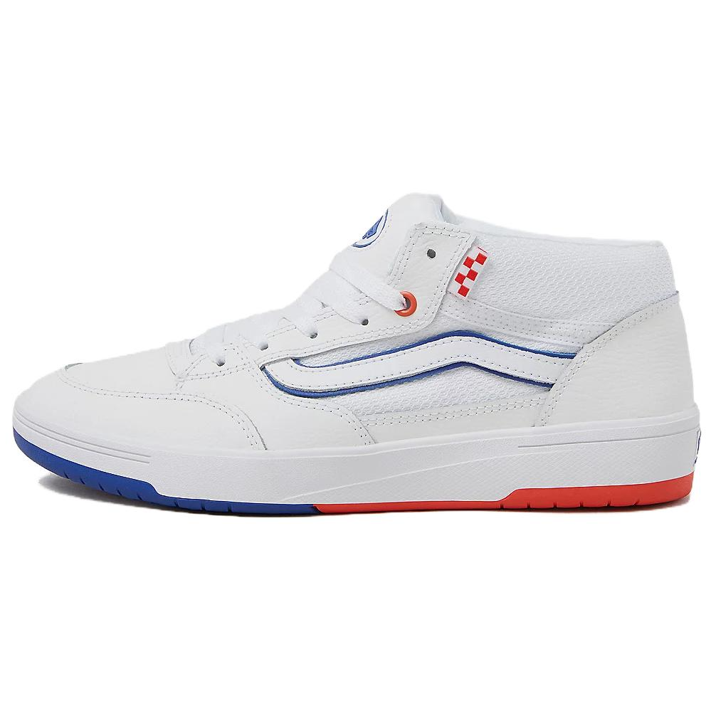 Zahba Skate Vans Mid 'Athletic White Blue Red'