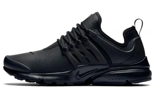 Nike Air Presto Premium Black Leather Women's