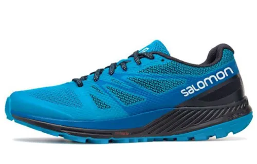 SALOMON Sense Escape Textile, Synthetic Leather Slip Resistant Abrasion Resistant Low top Outdoor Shoes Blue