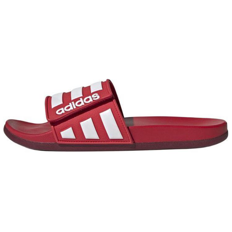 Adidas Adilette Comfort Slip Resistant Abrasion Resistant Slide Slippers Unisex Red