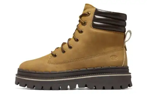Skechers Short Combat Boots Women's Wheat