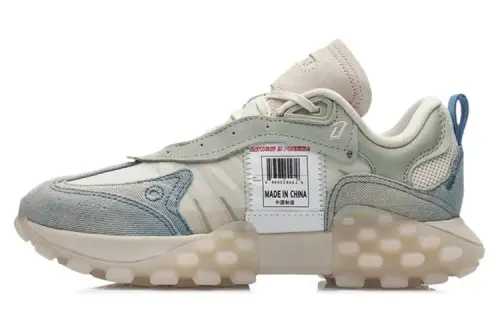 Li Ning Low top Casual Shoes Women's Desert Green