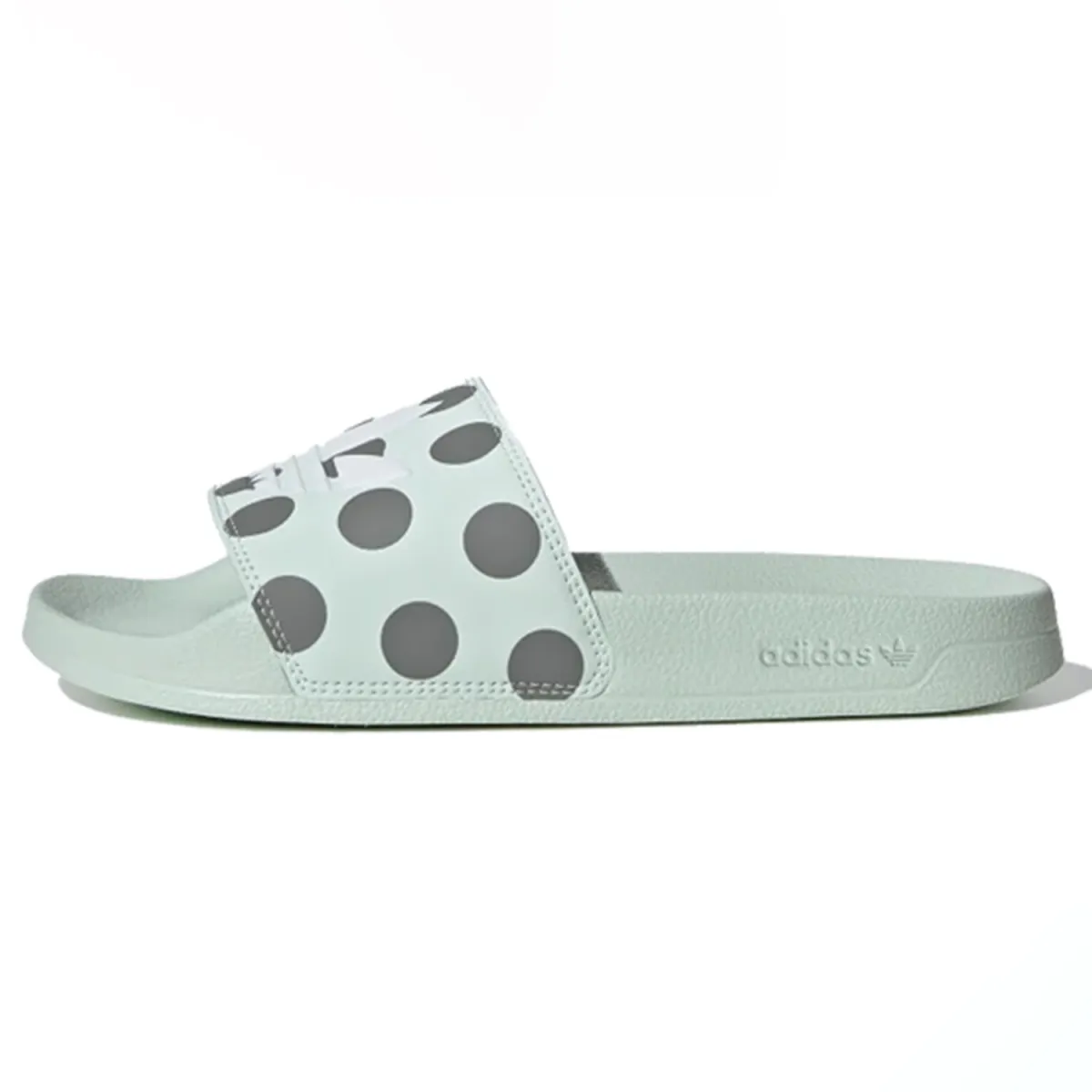 Adidas Adilette Slides 'Dash Green Polka' Women's