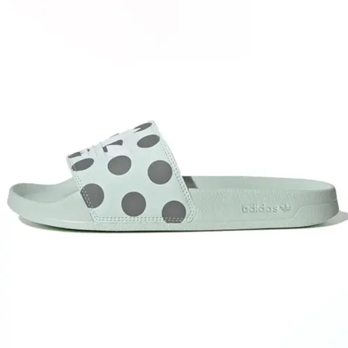 Adidas Adilette Slides 'Dash Green Polka' Women's
