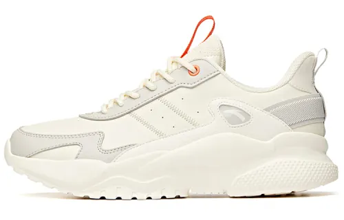 ANTA Casual Shoes Men's Low Top Light Beige White/Shade 1 Gray